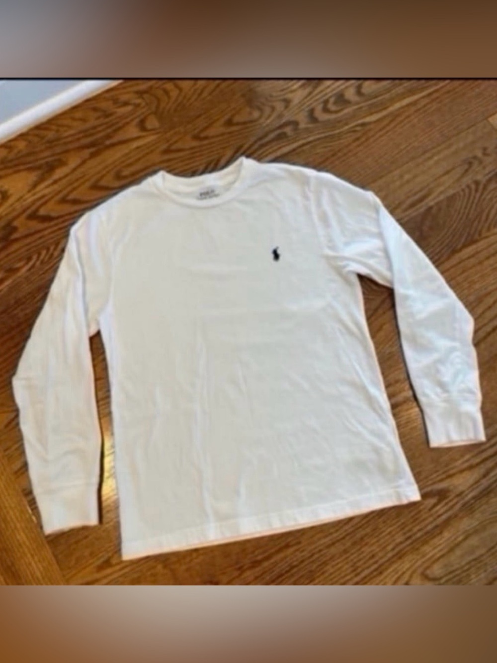 Polo Ralph Lauren boys white long sleeve shirt size 10/12